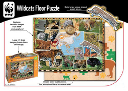 Talna sestavljanka Puzzle divje mačke 50 delov