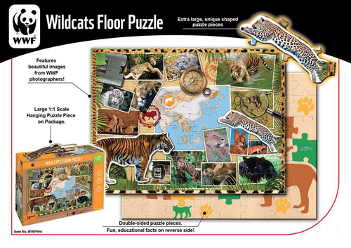 Talna sestavljanka Puzzle divje mačke 50 delov