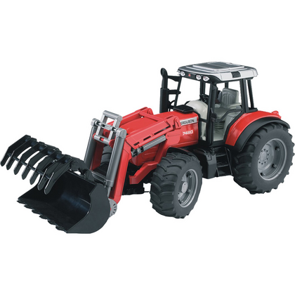 BRUDER Traktor Massey Ferguson z nakladalko