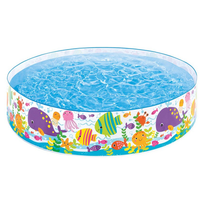 INTEX Bazen s trdo steno - ocean