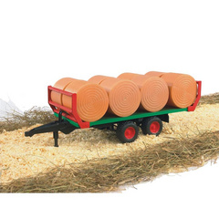 BRUDER Prikolica za bale + 8 bal